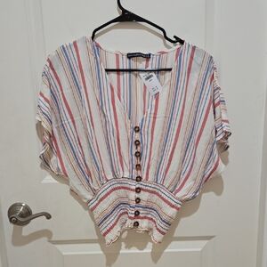 Abercrombie & Fitch Multicolor Striped Blouse